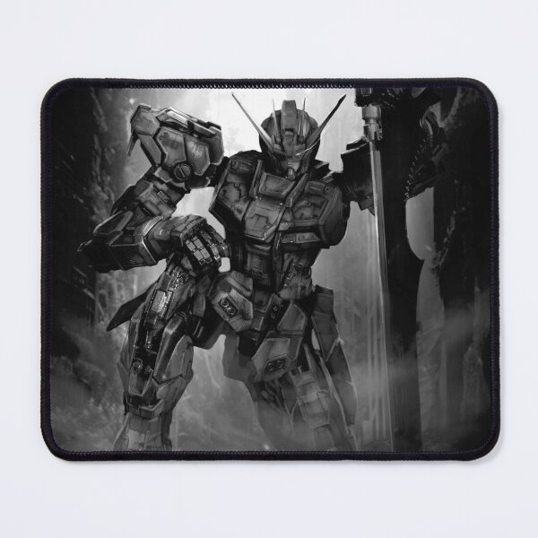 Item preview, black white MBF-02 Strike Rouge Gundam apocalypse earth illustration digital art designed and sold by sabartgunpla.