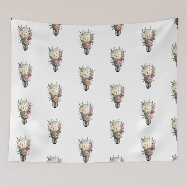 Item preview,  Blooming Light – Floral Light Bulb Botanical designed and sold by SOUFIANE1991.