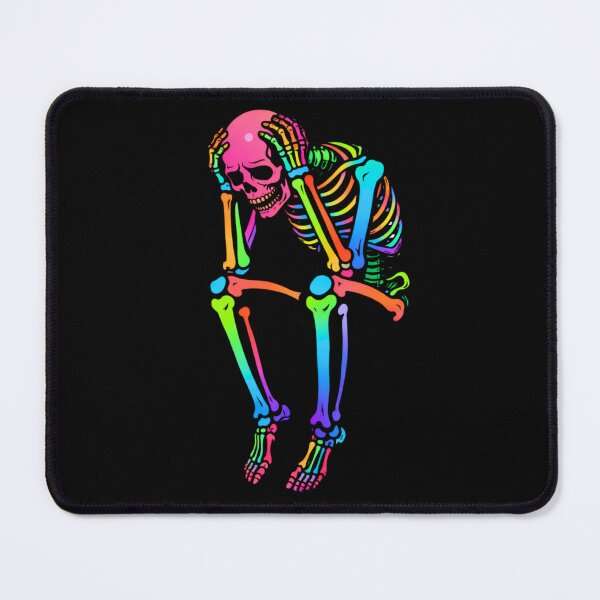 Item preview, Overthinking 3AM Skeleton – Relatable Anxiety Humor Aesthetic Art designed and sold by ColorSplash123.