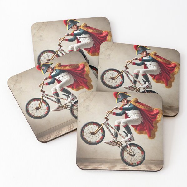 Item preview, “NAPO‑WHEELIEON 23 — The Tiny Emperor of Big Tricks & Timeline‑Breaking BMX Chaos” designed and sold by Print Fiction.