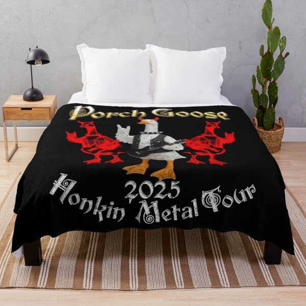 Item preview, Porch Goose Honkin' Tour 2025 Funny Heavy Rock Goose designed and sold by Glowing-Designs.