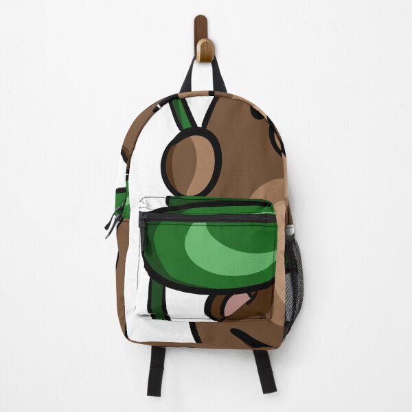 Item preview, Tiny Brown Bear with Green Leaf Umbrella - Cute Forest Animal Art designed and sold by LYAN-STORE.