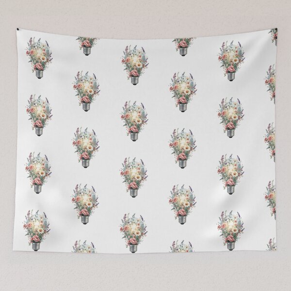 Item preview,  Blooming Light – Floral Light Bulb Botanical designed and sold by SOUFIANE1991.