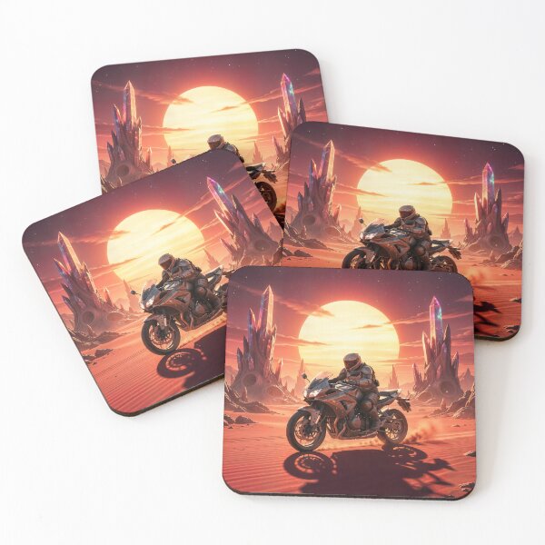 Item preview, Crimson Horizon Lone Rider of the Binary Suns designed and sold by Ink Art Design.