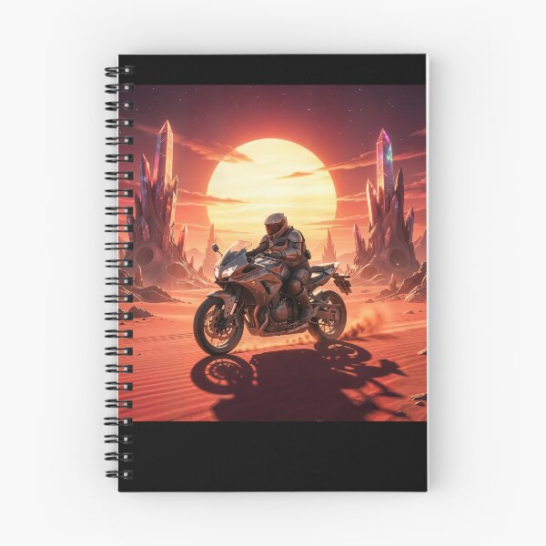 Item preview, Crimson Horizon Lone Rider of the Binary Suns designed and sold by Ink Art Design.
