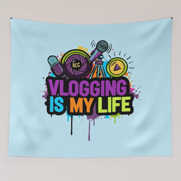 Item preview, Vlogging Is My Life - Graphics With Text designed and sold by MartynaKanik.