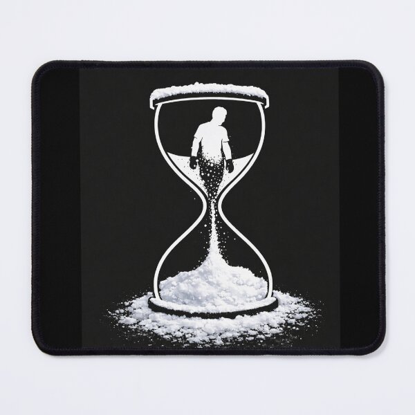 Item preview, Minimal Winter Hourglass – Time is Running Out Snow Design designed and sold by DanRoseMind.