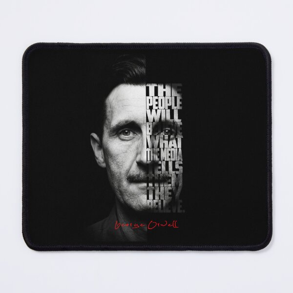 Item preview, George Orwell Splitface Quote Poster designed and sold by Enea Kelo.
