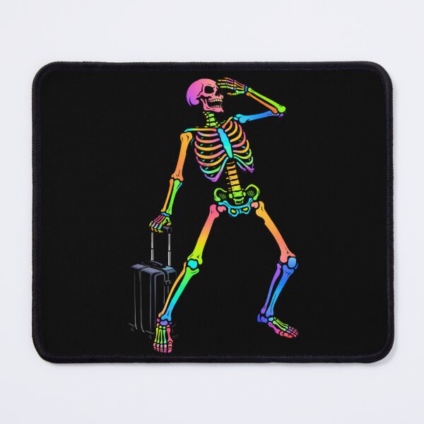 Item preview, Travel Mode Skeleton – Digital Nomad Wanderlust Aesthetic Art designed and sold by ColorSplash123.