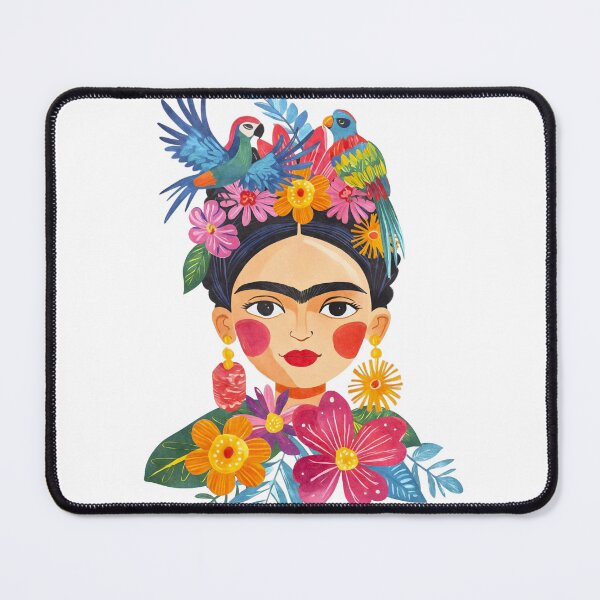 Item preview, Fearless Mexican Flower Icon Portrait designed and sold by artsandsoul.