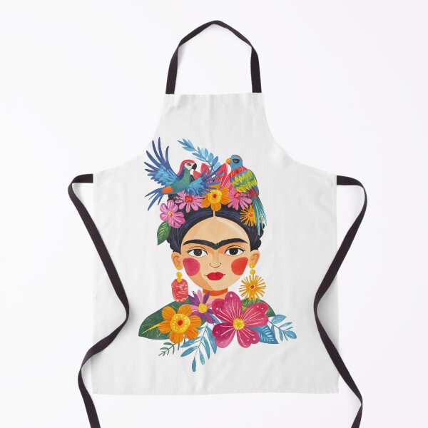 Item preview, Fearless Mexican Flower Icon Portrait designed and sold by artsandsoul.