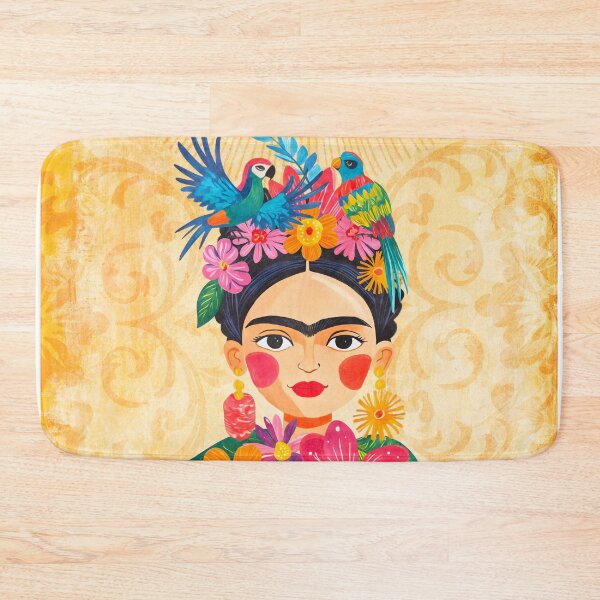 Item preview, Fearless Mexican Flower Icon Portrait designed and sold by artsandsoul.