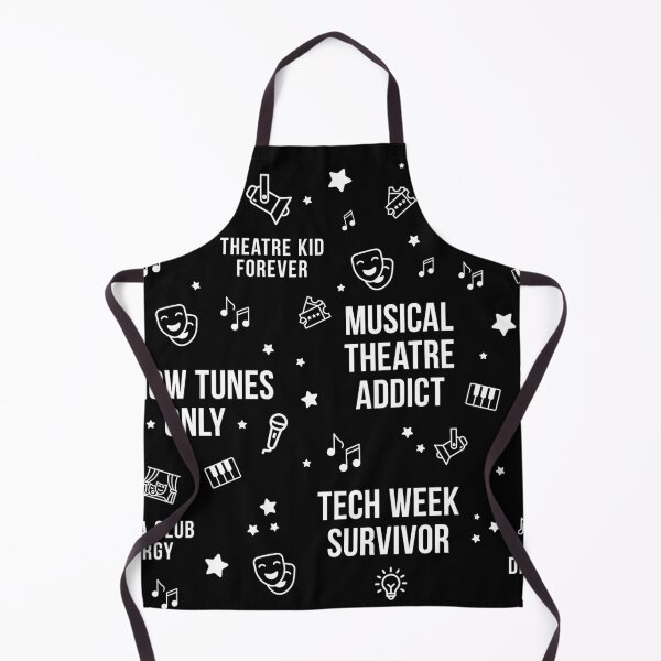 Item preview, Theatre Kid Aesthetic Pattern – Musical Theatre Typography Decor (Black & White) designed and sold by Identity Club Co.