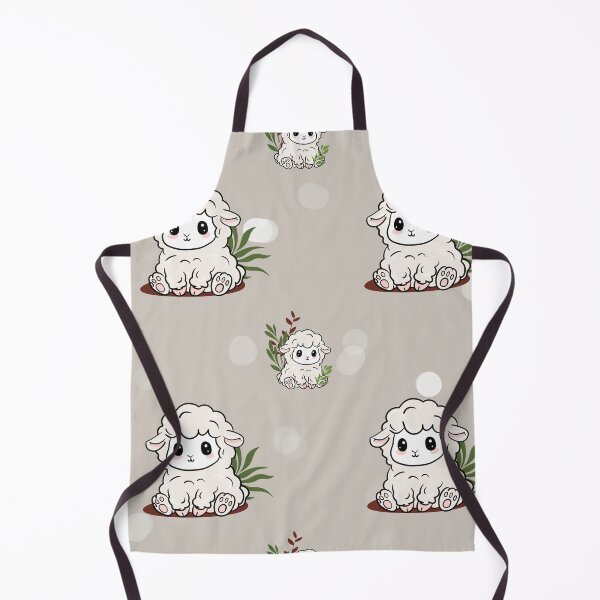Item preview, Adorable Fluffy Lamb Seamless Pattern - Cute Nursery Sheep Art designed and sold by LYAN-STORE.