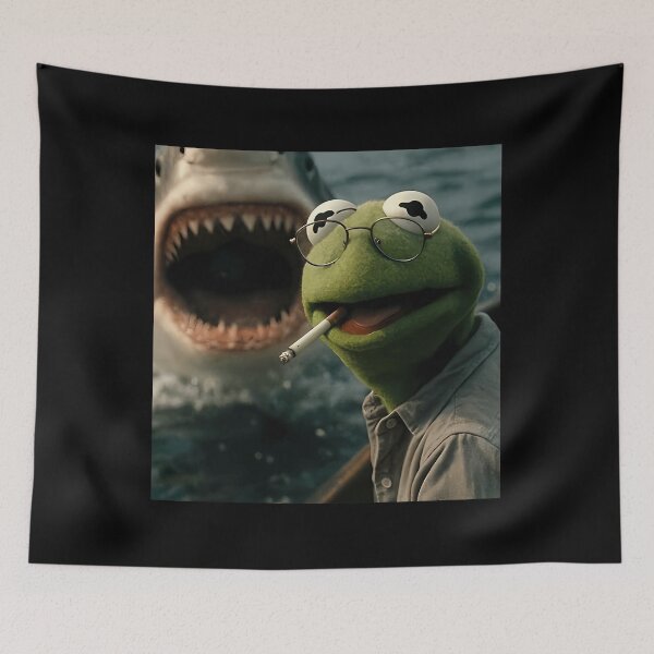 Item preview, Dark Ocean Frog Meme Parody Cinematic Humor designed and sold by Roshan Ahmad.