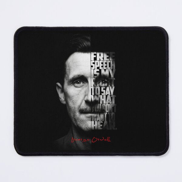 Item preview, George Orwell Splitface Quote Poster designed and sold by Enea Kelo.