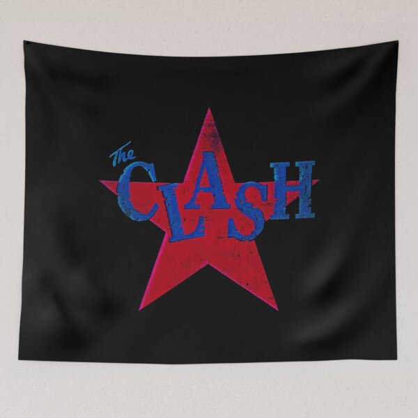 Item preview,  The Clash Distressed Offset Star Graphic designed and sold by BosnaArt.