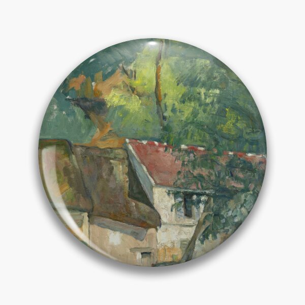 Item preview, House of Pere Lacroix by Paul Cézanne: Tranquil Post Impressionist Garden designed and sold by artofuniverse.