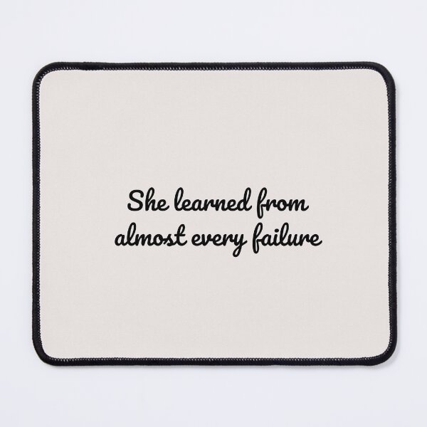 Item preview, Student Motivational Academic Mindset | She Learned From Almost Every Failure designed and sold by ApricityPhrases.