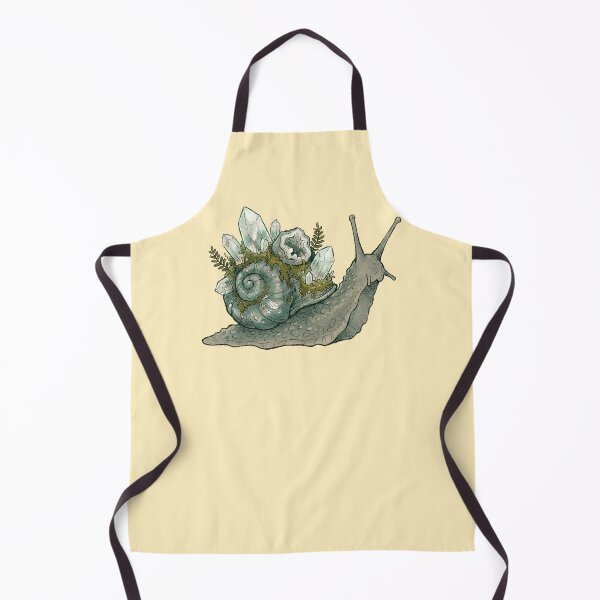 Item preview, Magical Crystal Snail Goblincore Mossy Shell Art designed and sold by Imaginationbeyond.