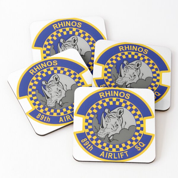 Item preview, 89th Airlift Squadron "Rhinos" Tactical Emblem designed and sold by CharlieDesings.