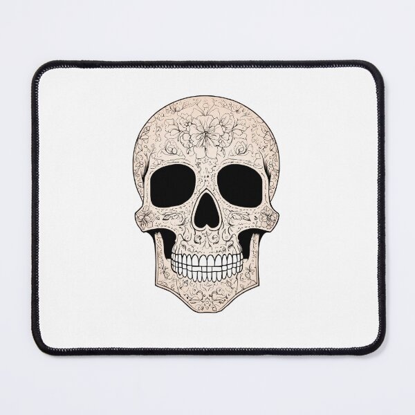 Item preview, Elegant Floral Sugar Skull Minimalist Line Art Decorative Gothic Illustration designed and sold by Shop Arts & Design.