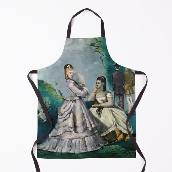 Item preview, La Conversation by Paul Cézanne: Post Impressionist Garden Conversation Poster designed and sold by artofuniverse.
