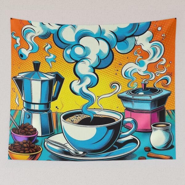 Item preview, Coffee Blast – Retro Pop Art Brew designed and sold by Dogandesighn.