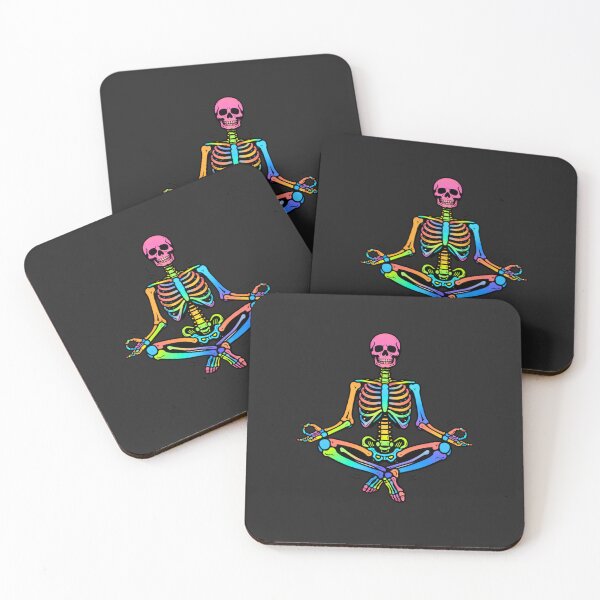 Item preview, Meditation Zen Skeleton – Mindfulness & Mental Health Aesthetic Art designed and sold by ColorSplash123.