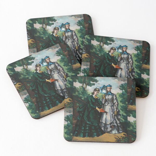 Item preview, La Promenade by Paul Cézanne: Post Impressionist fashion garden scene designed and sold by artofuniverse.