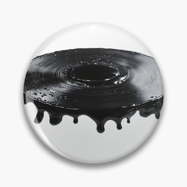 Item preview, Artistic Melting Vinyl Record with Liquid Black Paint Drips designed and sold by Niageadon.