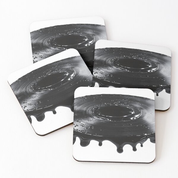 Item preview, Artistic Melting Vinyl Record with Liquid Black Paint Drips designed and sold by Niageadon.