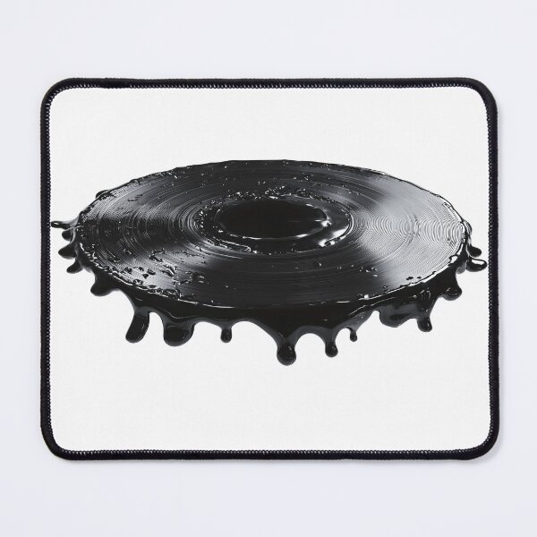 Item preview, Artistic Melting Vinyl Record with Liquid Black Paint Drips designed and sold by Niageadon.