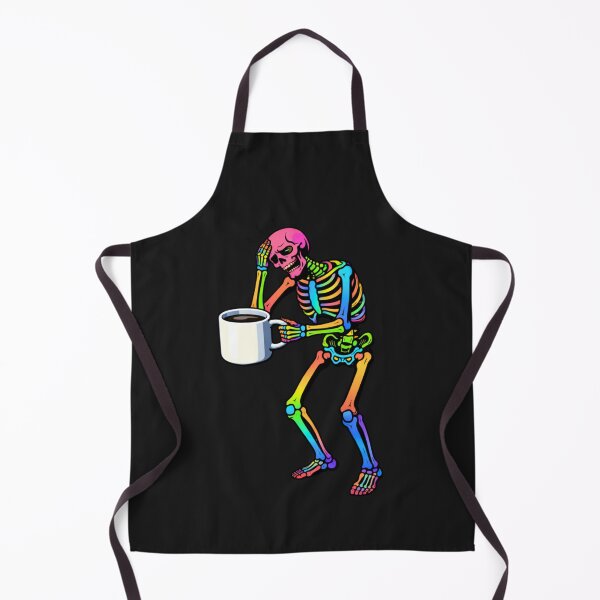 Item preview, Coffee Addict Monday Skeleton – Corporate Burnout Humor Aesthetic Art designed and sold by ColorSplash123.
