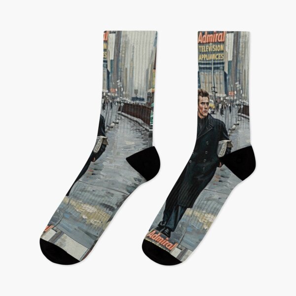 Item preview, The Times Square Wanderer: James Dean New York Impasto Portrait designed and sold by Art's Diner.