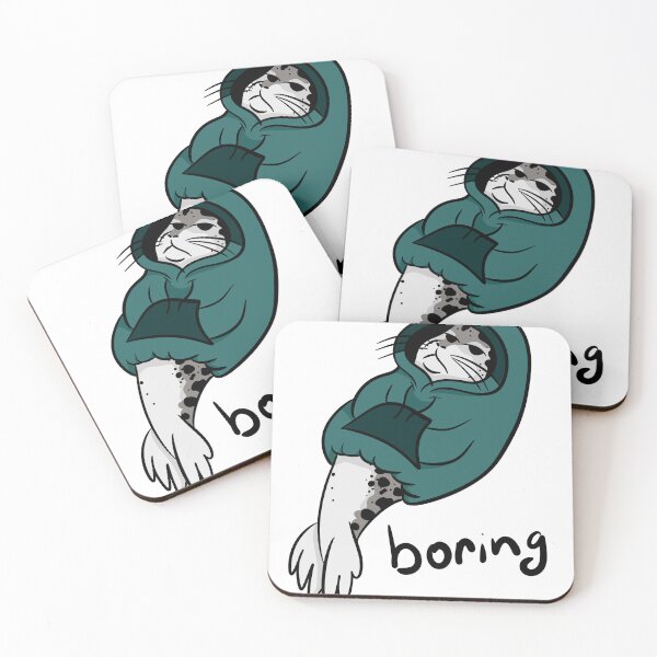 Item preview, Boring Seal Meme - Funny Grumpy Animal in Teal Hoodie Illustration designed and sold by LYAN-STORE.