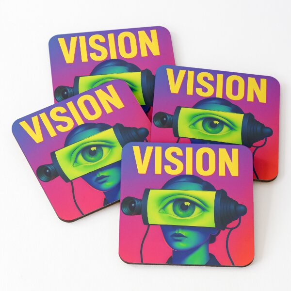 Item preview, VISION – Surreal Cyber Eye Art Print | Futuristic Pop Art Portrait | Neon statement design designed and sold by AureaVibes.