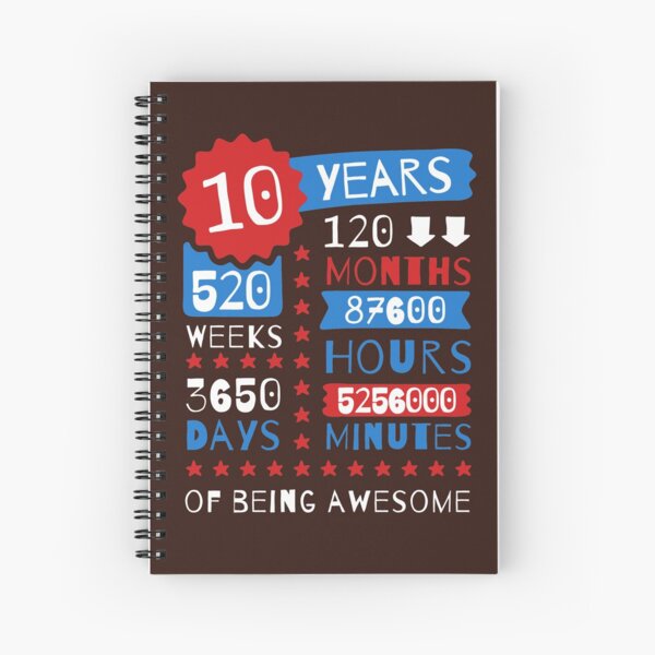 Item preview, 10 Years Of Being Awesome - Amazing 10th Birthday Gift Ideas  designed and sold by MemWear.