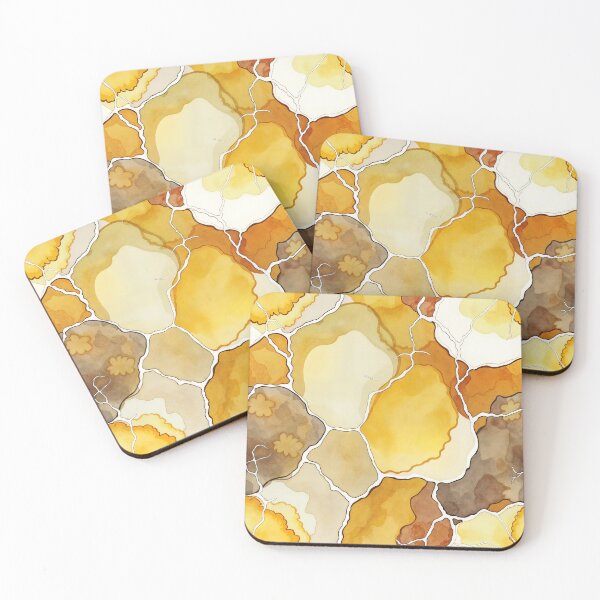 Item preview, An abstract pattern in shades of yellow. designed and sold by Ratatosk-AI.