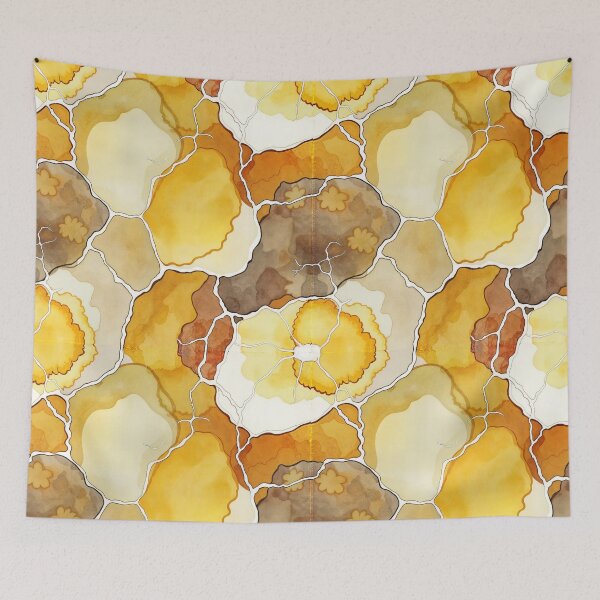 Item preview, An abstract pattern in shades of yellow. designed and sold by Ratatosk-AI.