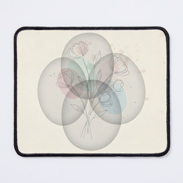 Item preview, Silver Botanical Dawn in Misty Outlines designed and sold by VibeShift Studio.