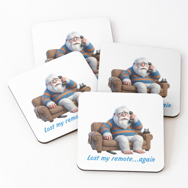 Item preview, Funny Yeti Lost My Remote T-Shirt | Bigfoot Sasquatch Meme Graphic Tee Adult Humor Gift designed and sold by CryptoCactus.