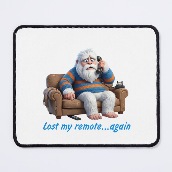 Item preview, Funny Yeti Lost My Remote T-Shirt | Bigfoot Sasquatch Meme Graphic Tee Adult Humor Gift designed and sold by CryptoCactus.
