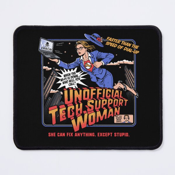 Item preview, Tech Support Superhero - Unpaid Tech Support designed and sold by Nerd Shizzle.