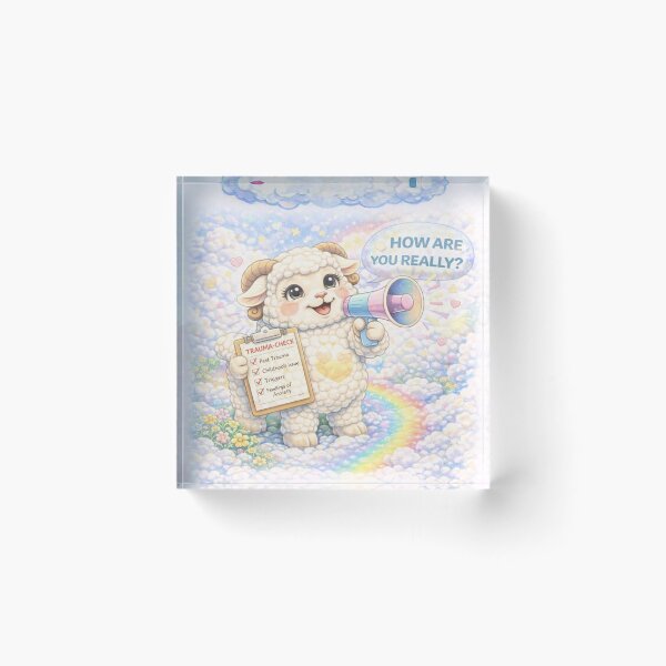 Item preview, Trauma-Check Sheep | How Are You Really CareSheep Parody (Sheepism) designed and sold by Thpoar.