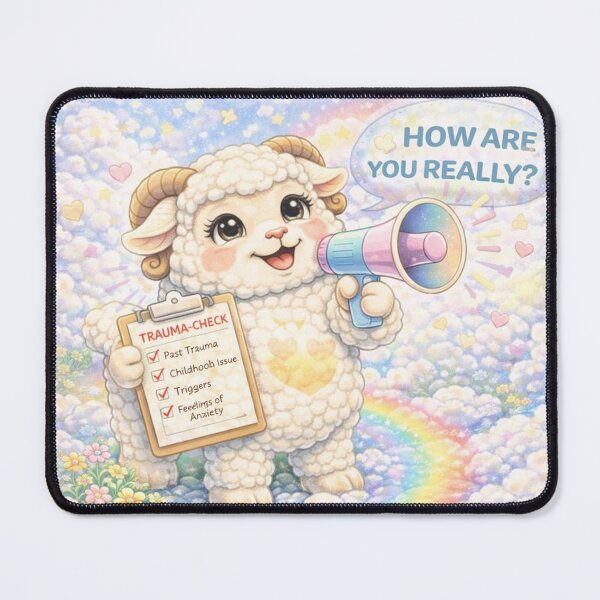 Item preview, Trauma-Check Sheep | How Are You Really CareSheep Parody (Sheepism) designed and sold by Thpoar.