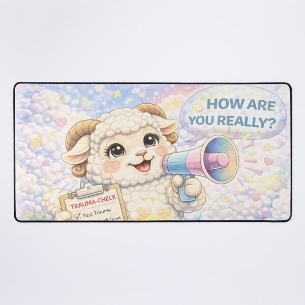Item preview, Trauma-Check Sheep | How Are You Really CareSheep Parody (Sheepism) designed and sold by Thpoar.