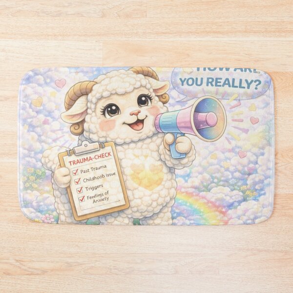 Item preview, Trauma-Check Sheep | How Are You Really CareSheep Parody (Sheepism) designed and sold by Thpoar.