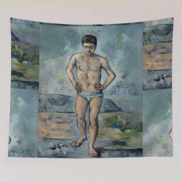 Item preview, Le Grand Baigneur by Paul Cézanne: Post Impressionist Figure Study Poster designed and sold by artofuniverse.