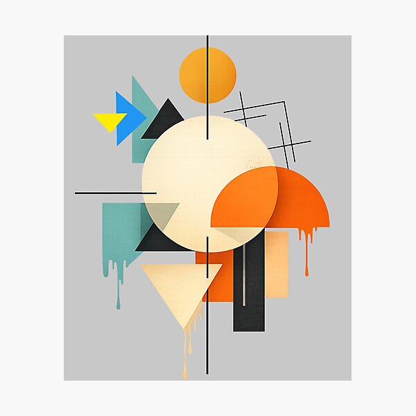 Item preview, Geometric Fusion  Bauhaus Meets Street Art. designed and sold by HubiUrbanStudio.